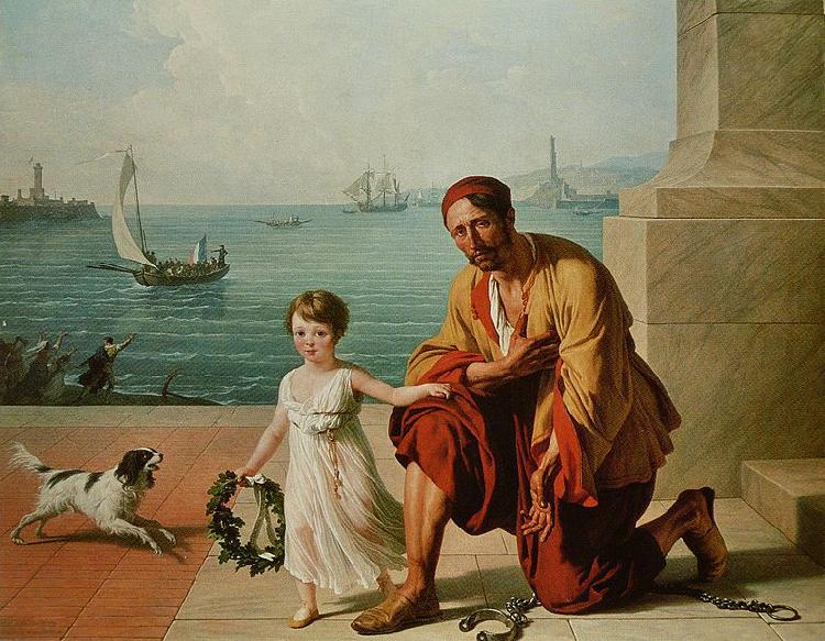 Francois-Andre Vincent Allegorie de la liberation des esclaves d Alger par Jerome Bonaparte oil painting picture